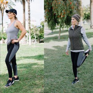 Athleta Be Free Leggings Fire Gray Camo